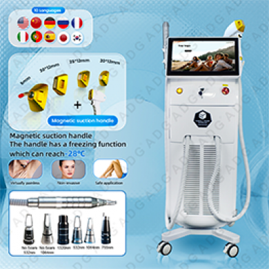 Multifunctional 2-in-1 Pico Laser Tattoo Removal and Diode Laser Hair Removal  Machine